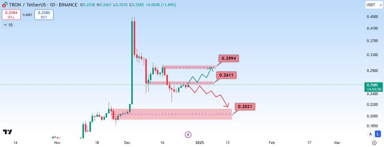 ترون (TRON)، منتظر پامپ قوی ترون باشیم؟