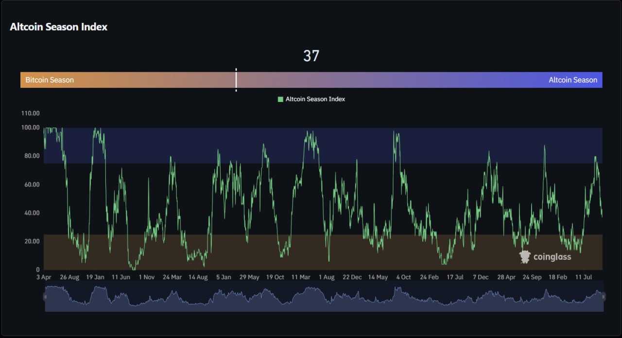 آلت سیزن (Altcoin Season Index)