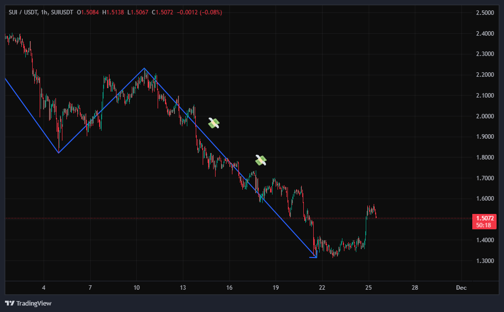 برگشت SUI واقعی نیست مراقب باش سقوطش نزدیکه