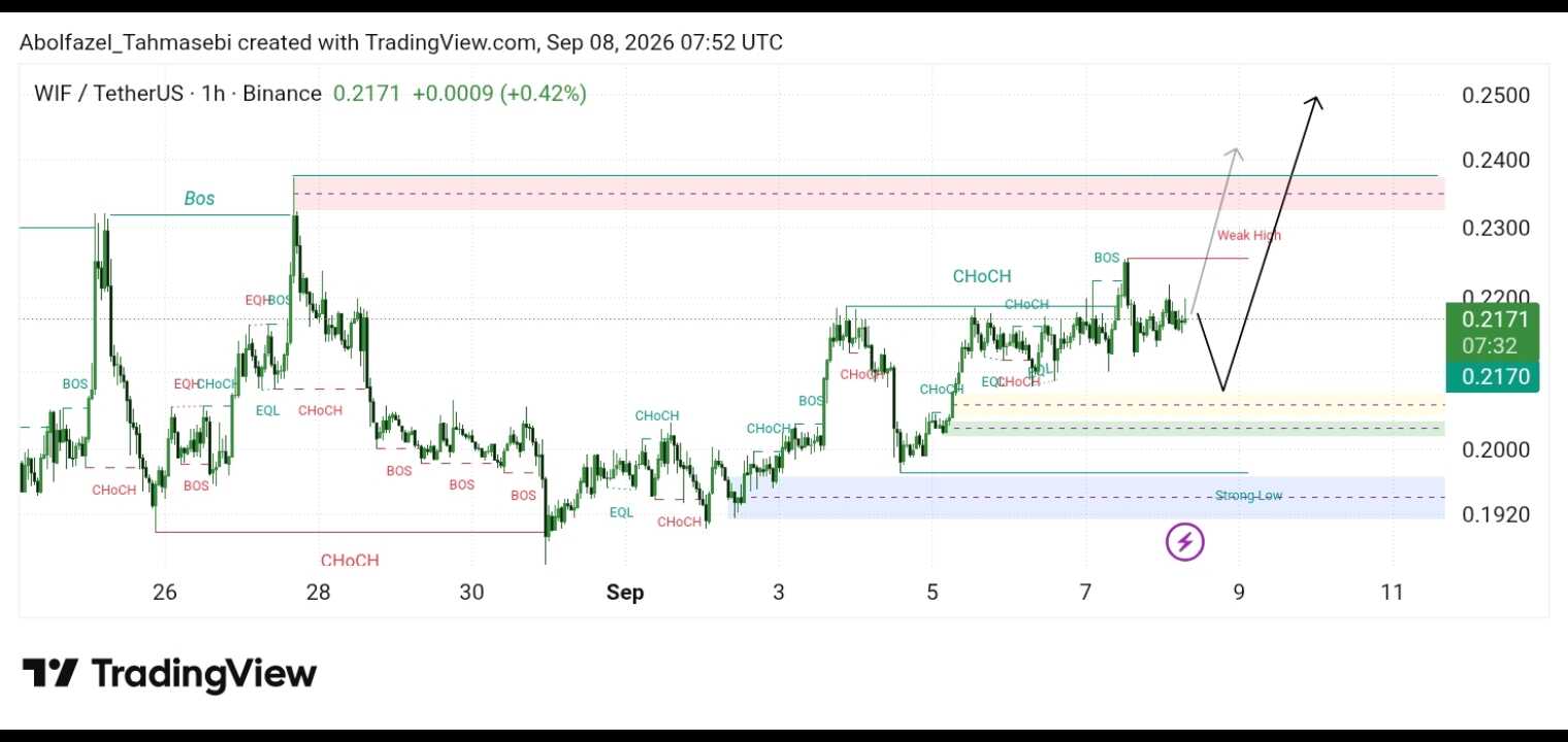 تحلیل تکنیکال WIF/USD