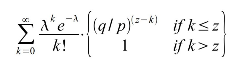 محاسبات در وایت پیپر بیت کوین