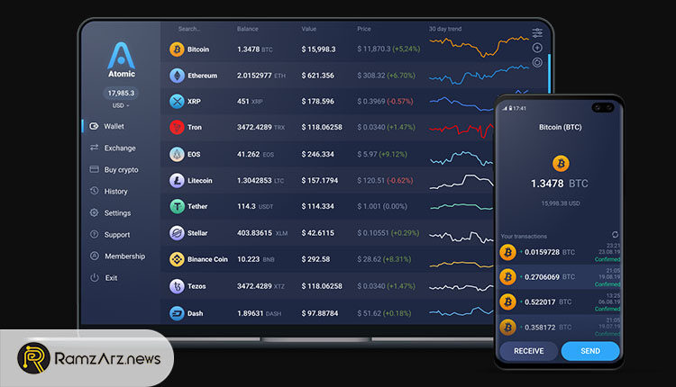 کیف پول atomic wallet