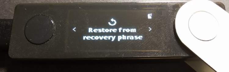 بازیابی کیف پول لجر