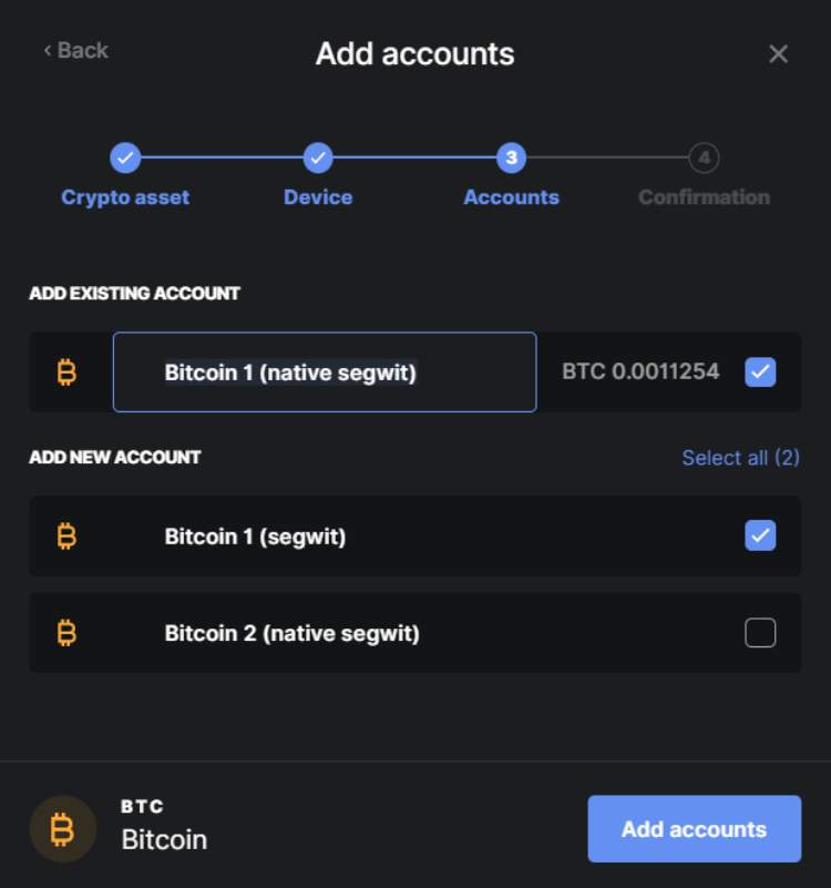 بازیابی کیف پول لجر