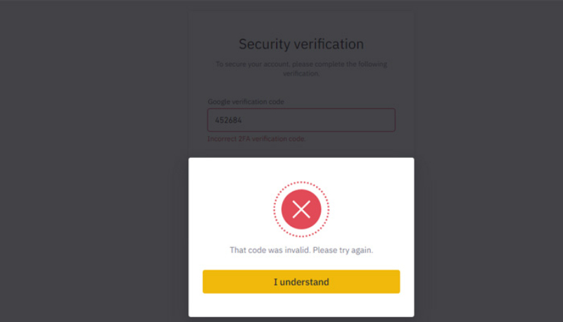 رفع خطای گوگل آتنتیکیتور برای ورود به بایننس