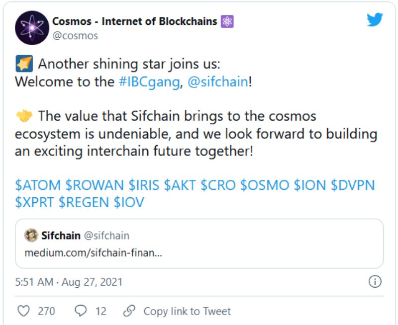 Cosmos-rallies-launching-cross-chain-bridge