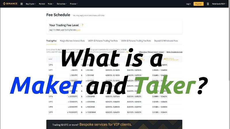 میکر (Maker) و تیکر (Taker) در بازار ارزهای دیجیتال چیست؟