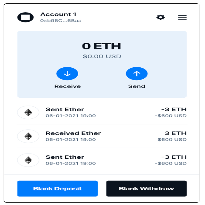 کیف پول Blank Wallet