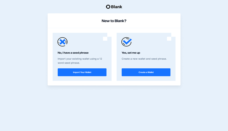 کیف پول Blank Wallet