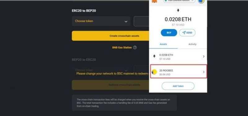 تبدیل توکن های BEP-20 به ERC-20