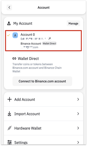کیف پول Binance Chain Wallet 