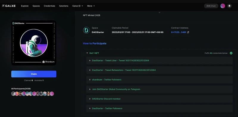 ایردراپ شاردیوم (Shardeum) را چگونه دریافت کنیم؟