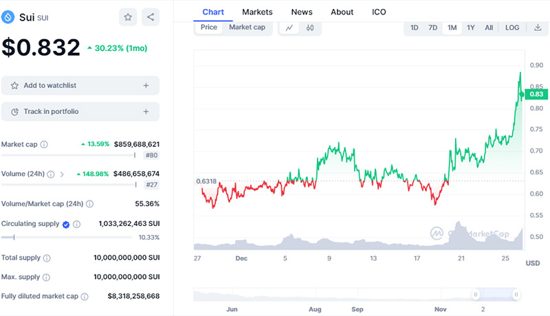 سویی سوار بر موج صعودی! رشد قیمت SUI در سال ۲۰۲۴ هم ادامه خواهد داشت؟ر