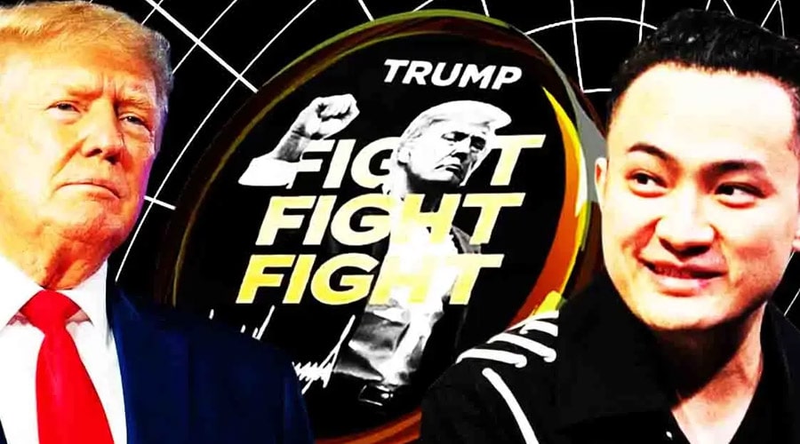 tron-founder-justin-sun-pledges-100m-to-buy-trump-coin