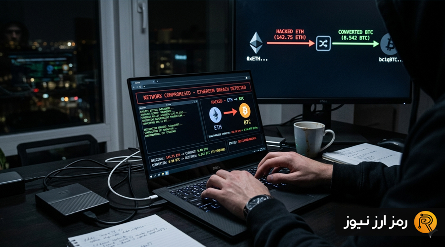 عملیات ضربتی هکر KelpDAO: تبدیل ۷۵ هزار اتریوم مسروقه به بیت‌کوین در ۳۶ ساعت