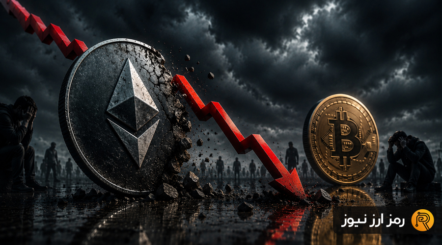 ناامیدی غول‌های بازار از اتریوم؛ جفت‌ارز ETH/BTC به کف ۱۰ ماهه سقوط کرد