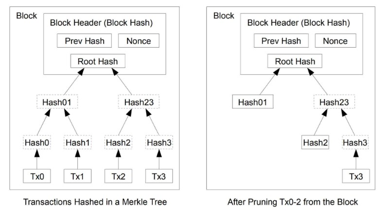 احیای فضای دیسک در بلاک بیت کوین