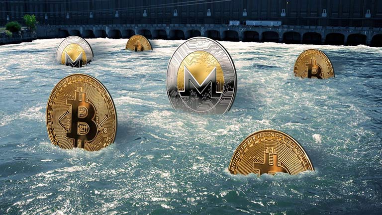 مصرف برق استخراج بیت کوین در هیدرماینینگ